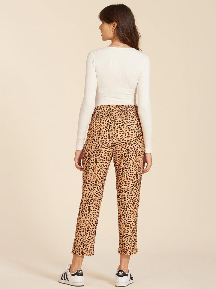 Calça Gestante Cós Lastex - Estampa Animal Print-Calça-Mammy.b