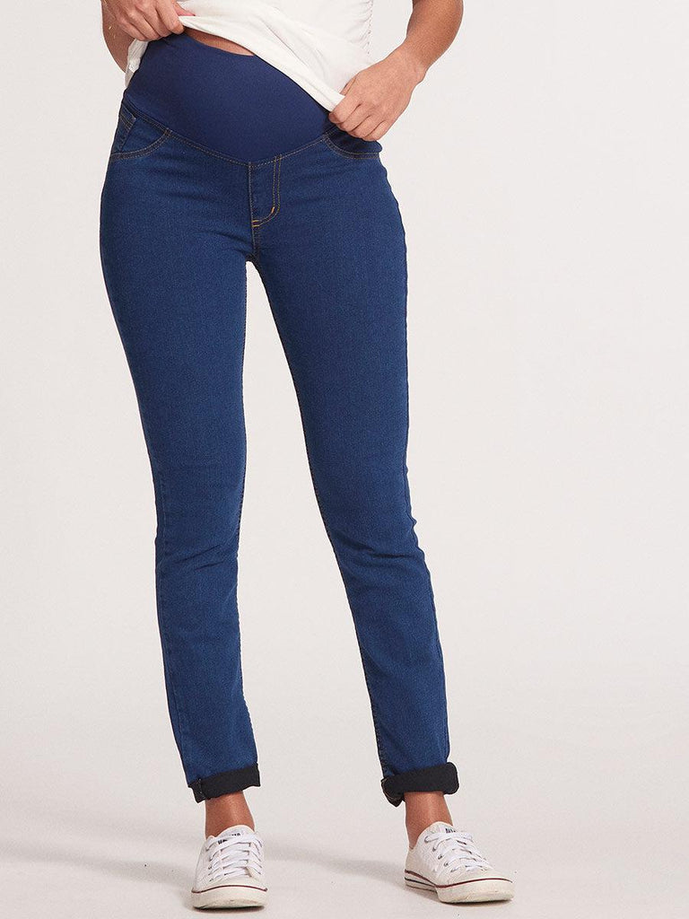 Calça Gestante Jeans Skinny-Calça-Mammy.b