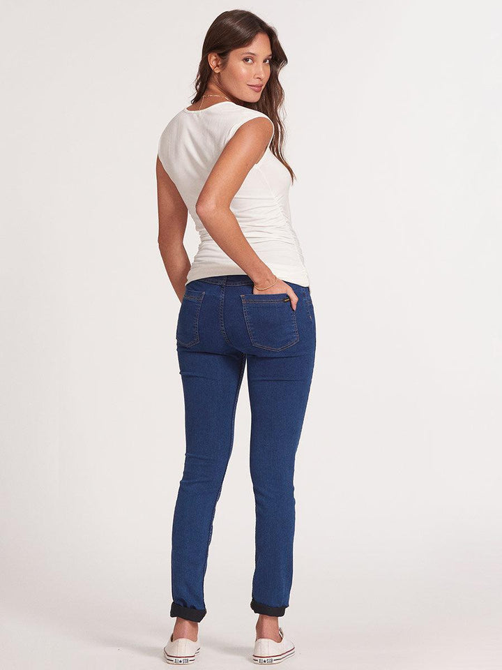 Calça Gestante Jeans Skinny-Calça-Mammy.b