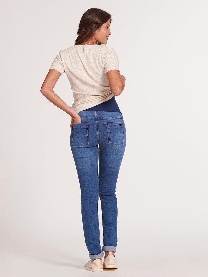 Calça Gestante Jeans Skinny-Calça-Mammy.b