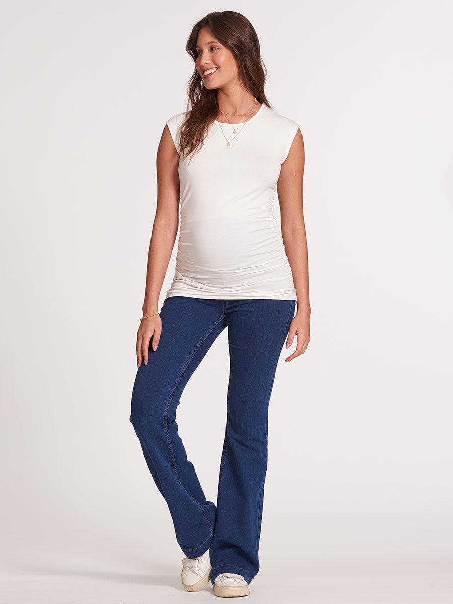 Calça Jeans Gestante Flare-Calça-Mammy.b