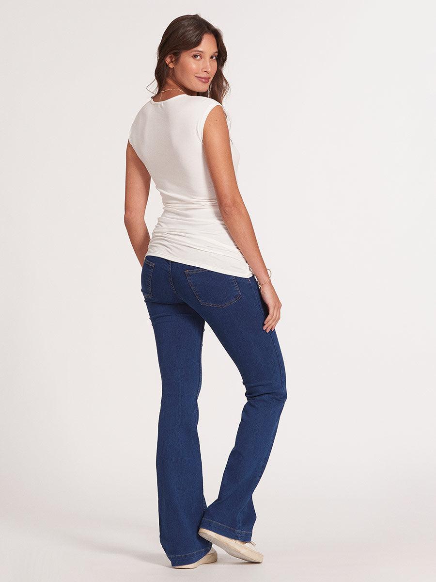 Calça Jeans Gestante Flare-Calça-Mammy.b