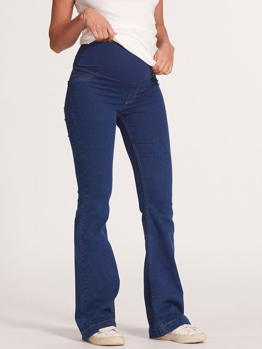 Calça Jeans Gestante Flare-Calça-Mammy.b